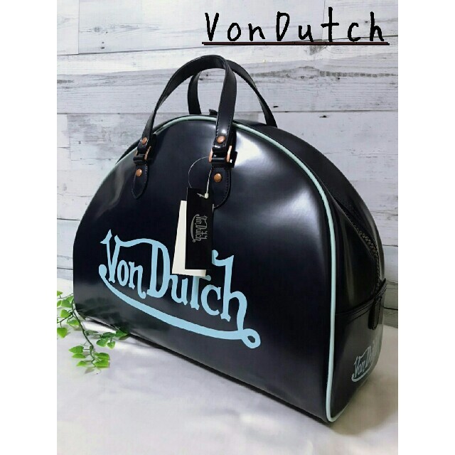 Von Dutch(ボンダッチ)のな様専用【新品未使用】Von Dutch  ボストンバッグ  ビッグロゴ レディースのバッグ(ボストンバッグ)の商品写真