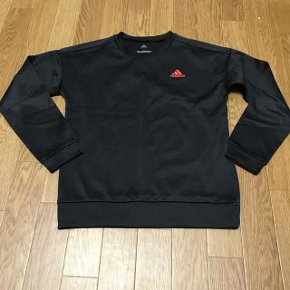 アディダス(adidas)のadidas 黒色トレーナー　150サイズ(Tシャツ/カットソー)