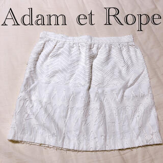 アダムエロぺ(Adam et Rope')の【美品】Adam et Rope アダムエロペ　ミニスカート　台形スカート(ミニスカート)