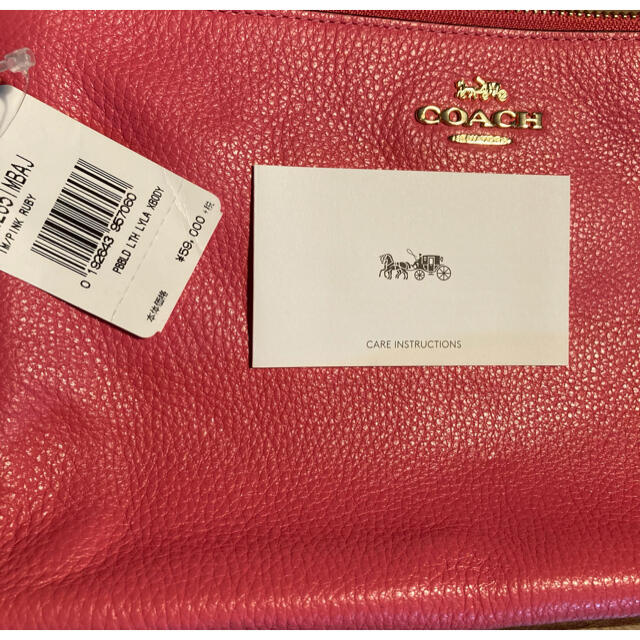 COACH(コーチ)のアウトレット 傷あり COACH 斜めがけショルダーバッグ ピンク レディースのバッグ(ショルダーバッグ)の商品写真