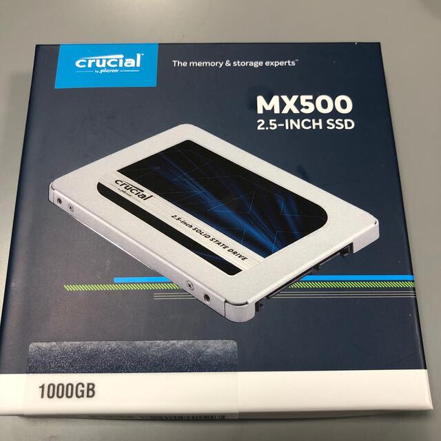 PC/タブレットCrucial SSD 1000GB MX500 / 1TB