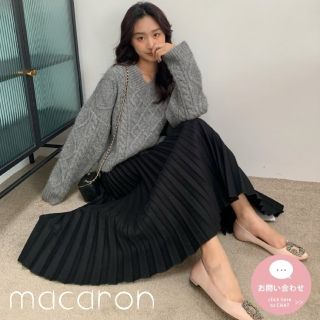 birthdaybashバースデーバッシュ人気プリーツスカート黒ドゥロワーイエナ(ロングスカート)