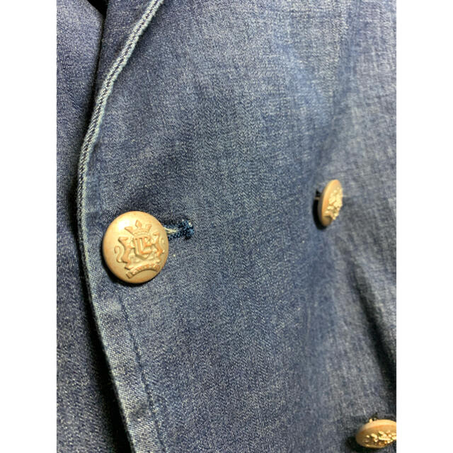 giannetto ストレッチデニムメタルボタン6Bジャケット メンズのジャケット/アウター(テーラードジャケット)の商品写真