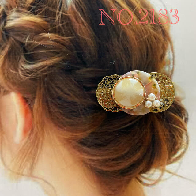 antiqua(アンティカ)のオシャレウォーカー♡ほんのり大人アクセサリーNO.2183 ハンドメイドのアクセサリー(ヘアアクセサリー)の商品写真