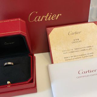 カルティエ(Cartier)のカルティエ　ミニラブリング　ホワイトゴールド　7号　証明書　有り(リング(指輪))