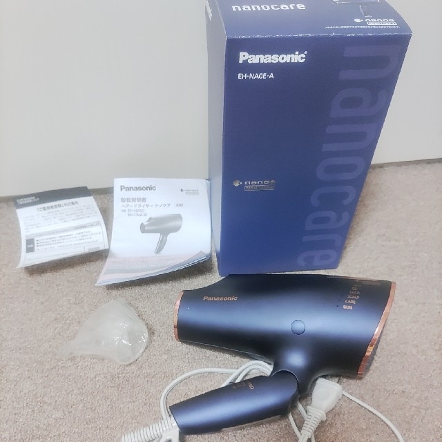 Panasonic(パナソニック)の美品　パナソニック ヘアードライヤー ナノケア EH-NA0E-A ネイビー スマホ/家電/カメラの美容/健康(ドライヤー)の商品写真