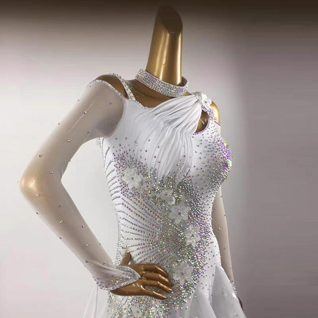 社交ダンス衣装 ダンスドレス ダンスウェア ダンス ドレス 新品の通販