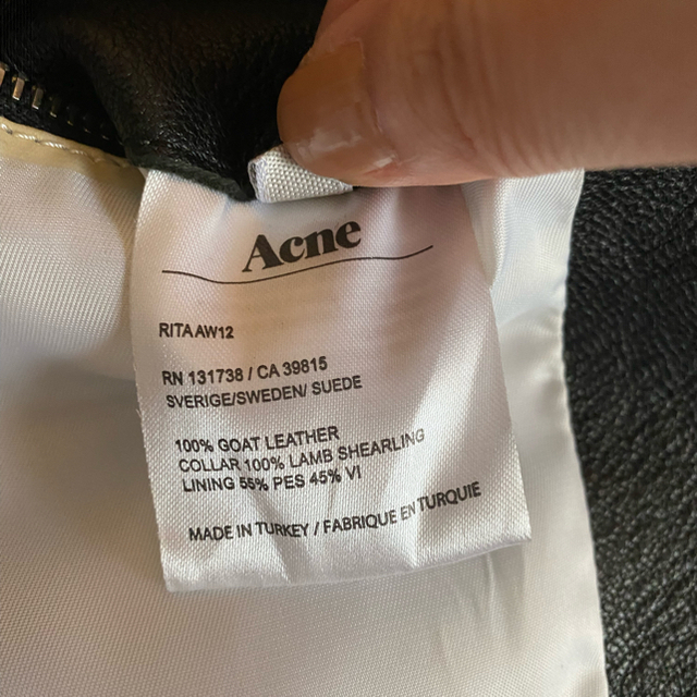 Acne ライダースジャケット