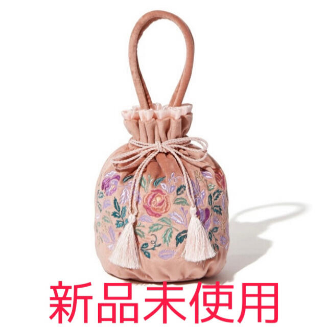 Francfranc(フランフラン)の【新品未使用】Francfranc ANNA SUI 巾着バッグ　ピンク レディースのバッグ(ハンドバッグ)の商品写真