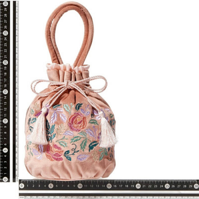 Francfranc(フランフラン)の【新品未使用】Francfranc ANNA SUI 巾着バッグ　ピンク レディースのバッグ(ハンドバッグ)の商品写真
