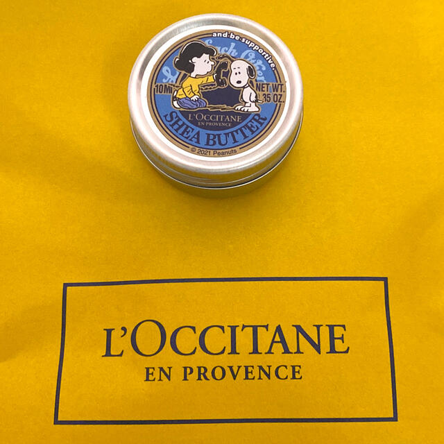 L'OCCITANE(ロクシタン)の新品　ロクシタン　シアバター　SNOOPYコラボ コスメ/美容のボディケア(ボディクリーム)の商品写真