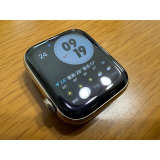 Apple Watch - Apple Watch 6 44mm ステンレスゴールド バンドなし