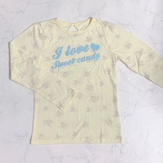 ロンT 花柄 M 秋春服(Tシャツ(長袖/七分))