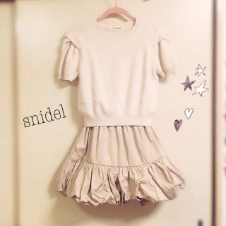 スナイデル(SNIDEL)のれいにゃん。様 1月7日までお取り置き☆(ミニワンピース)