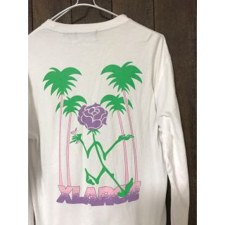 エクストララージ(XLARGE)のエクストラージ　XLARGE ロンt 　薔薇　袖ロゴ(Tシャツ/カットソー(七分/長袖))