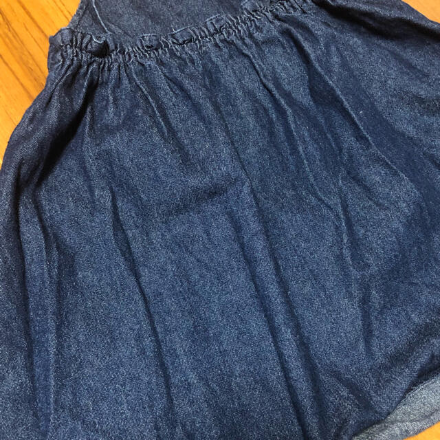 デニム　ワンピース　スカート  100cm キッズ/ベビー/マタニティのキッズ服女の子用(90cm~)(ワンピース)の商品写真