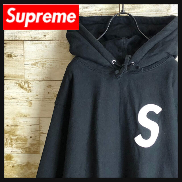 ⚠️即完売 Supreme シュプリーム パーカー Sロゴ レザーキルト 裏起毛メンズ