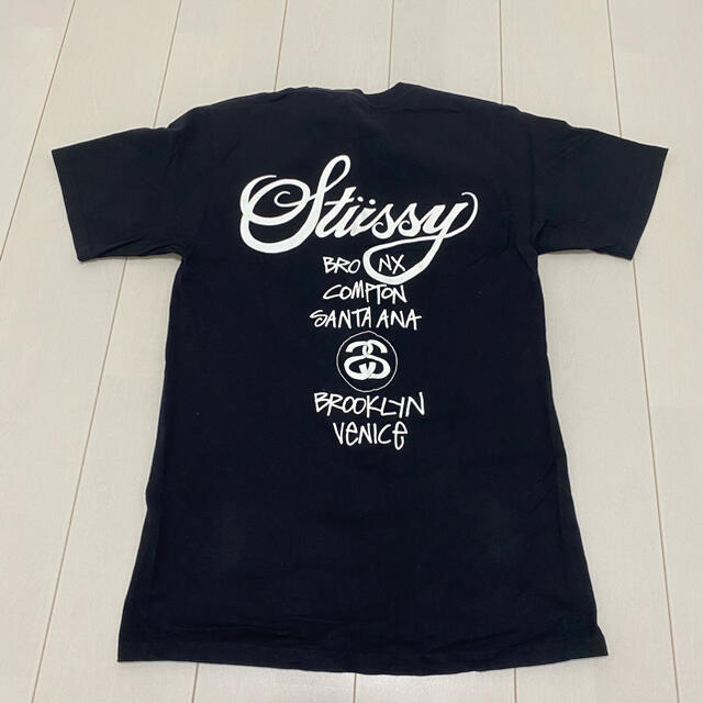 STUSSY(ステューシー)のSTUSSY ステューシー　Tシャツ　Sサイズ　ブラック　黒 メンズのトップス(Tシャツ/カットソー(半袖/袖なし))の商品写真