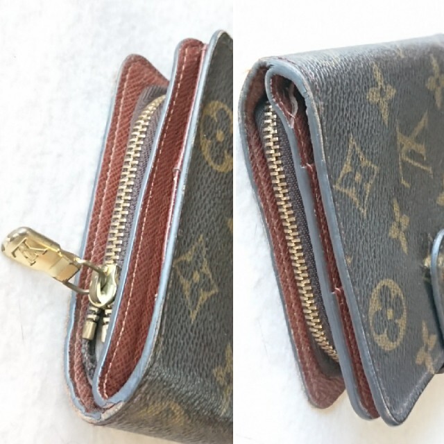 【ルイ・ヴィトン】 モノグラム コンパクトジップ 二つ折り財布 M61667