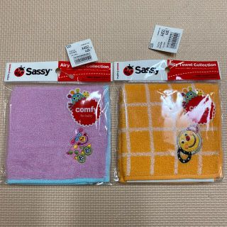 サッシー(Sassy)の新品！sassyミニタオル(ベビースタイ/よだれかけ)