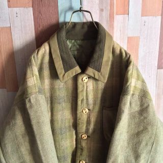 アートヴィンテージ(ART VINTAGE)の【希少】古着 vintage JUN MEN チェック柄カバーオール 好配色(カバーオール)