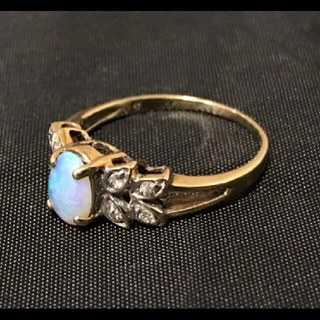 オパール ダイヤモンド リング レディースのアクセサリー(リング(指輪))の商品写真