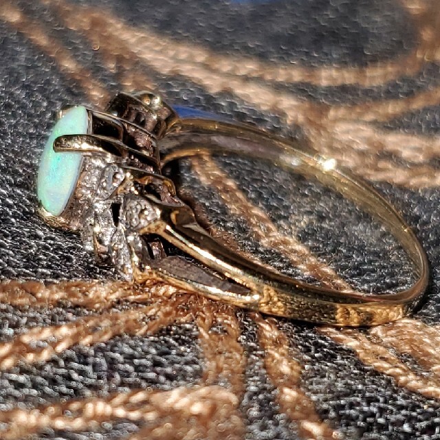 オパール ダイヤモンド リング レディースのアクセサリー(リング(指輪))の商品写真