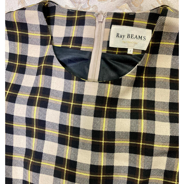 Ray BEAMS(レイビームス)のRay BEAMS  レイ・ビームス  チェック　ワンピース　サイズ1 レディースのワンピース(ひざ丈ワンピース)の商品写真