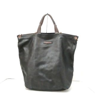 レペット(repetto)のレペット ハンドバッグ美品  - 黒 レザー(ハンドバッグ)