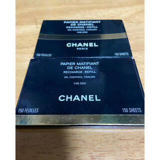 シャネル(CHANEL)のシャネル オイルコントロールティッシュ  あぶらとり紙 リフィル 2個セット(あぶらとり紙)