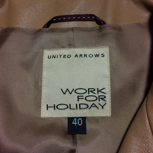 UNITED ARROWS(ユナイテッドアローズ)のユナイテッドアローズ 羊本革ジャケット 40 メンズのジャケット/アウター(レザージャケット)の商品写真