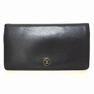 シャネル(CHANEL)のシャネル 長財布 ココボタン 黒 レザー(財布)