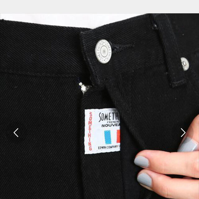 Adam et Rope'(アダムエロぺ)のSOMETHING FRENCH NOUVEAU SLIM FIT レディースのパンツ(デニム/ジーンズ)の商品写真