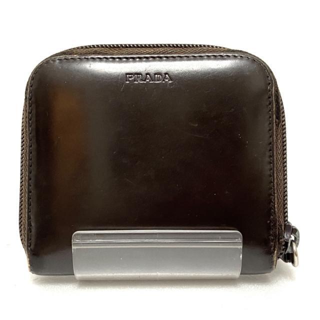 PRADA(プラダ)のプラダ 2つ折り財布 - ダークブラウン レディースのファッション小物(財布)の商品写真