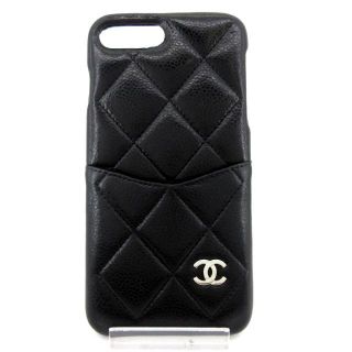 シャネル(CHANEL)のシャネル 携帯電話ケース マトラッセ 黒(モバイルケース/カバー)