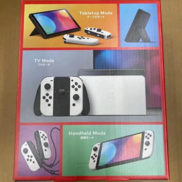 Nintendo Switch(ニンテンドースイッチ)のNintendo Switch 有機ELモデル ホワイト スイッチ ニンテンドー エンタメ/ホビーのゲームソフト/ゲーム機本体(家庭用ゲーム機本体)の商品写真