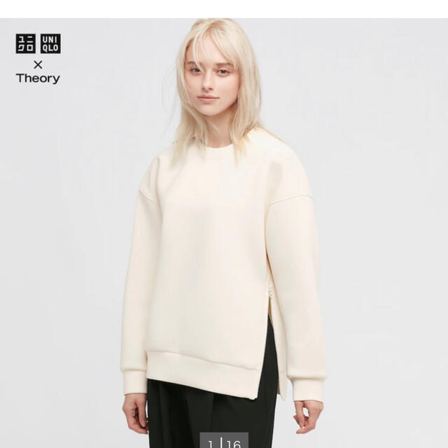 theory(セオリー)のタグ付き新品未使用 ユニクロ×セオリー スウェット M レディースのトップス(トレーナー/スウェット)の商品写真