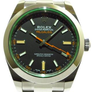 ロレックス(ROLEX)のロレックス 腕時計新品同様  ミルガウス 黒(その他)