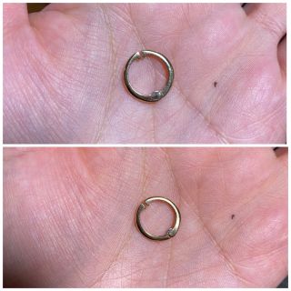 agete - agete K10 フープイヤリング ピアリング(片方のみ)の通販 by