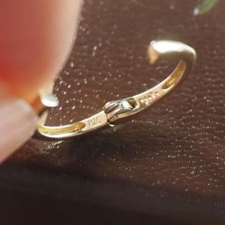 agete - agete K10 フープイヤリング ピアリング(片方のみ)の通販 by