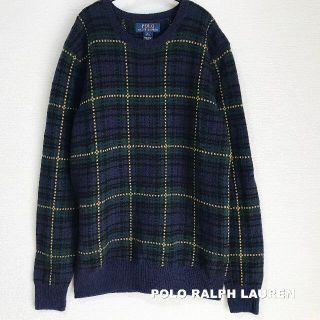 ポロラルフローレン(POLO RALPH LAUREN)の【RALPH LAUREN】ラルフローレン グリーンチェック ウール ニット(ニット/セーター)