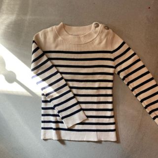 プチバトー(PETIT BATEAU)のプチバトー　ボーダーニット　4ans 104cm petit bateau(ニット)