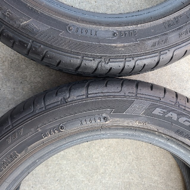 Goodyear(グッドイヤー)の②165/55R14グッドイヤーイーグルLS2000 中古タイヤ２本１セット 自動車/バイクの自動車(タイヤ)の商品写真