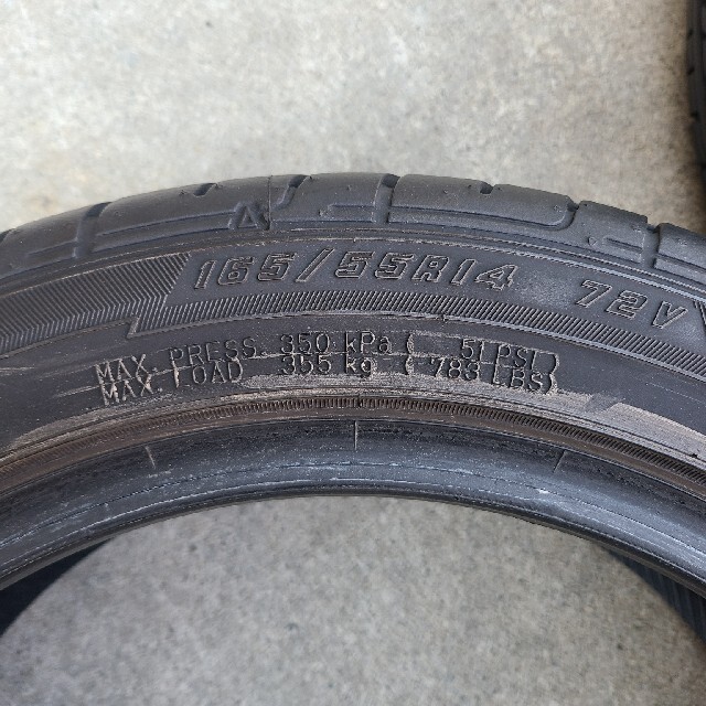 Goodyear(グッドイヤー)の②165/55R14グッドイヤーイーグルLS2000 中古タイヤ２本１セット 自動車/バイクの自動車(タイヤ)の商品写真