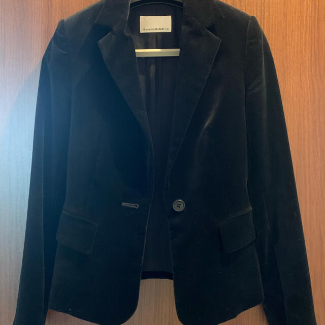 M-premier(エムプルミエ)のMプルミエ　黒起毛ジャケット レディースのジャケット/アウター(テーラードジャケット)の商品写真