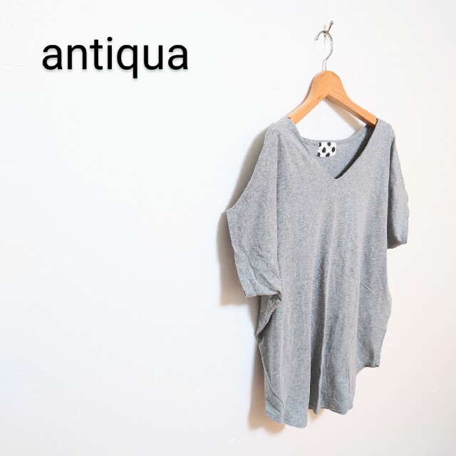 antiqua(アンティカ)の◇antiqua ドルマンスリーブTシャツ カットソー レディースのトップス(Tシャツ(半袖/袖なし))の商品写真