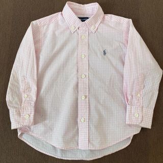 ラルフローレン(Ralph Lauren)のラルフローレン　チェック長袖シャツ　100センチ(ブラウス)