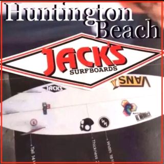 クイックシルバー(QUIKSILVER)のJACK'Sジャックスサーフハンティントンbeach限定largeロゴステッカー(サーフィン)