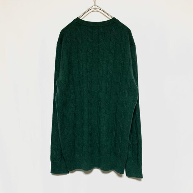 UNITED ARROWS green label relaxing(ユナイテッドアローズグリーンレーベルリラクシング)の定価16500円 グリーンレーベルリラクシング カシミヤケーブルクルーニット M メンズのトップス(ニット/セーター)の商品写真