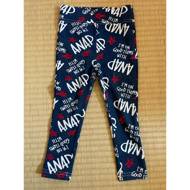 ANAP Kids(アナップキッズ)のアナップキッズ　ロゴレギンス90 キッズ/ベビー/マタニティのキッズ服女の子用(90cm~)(パンツ/スパッツ)の商品写真